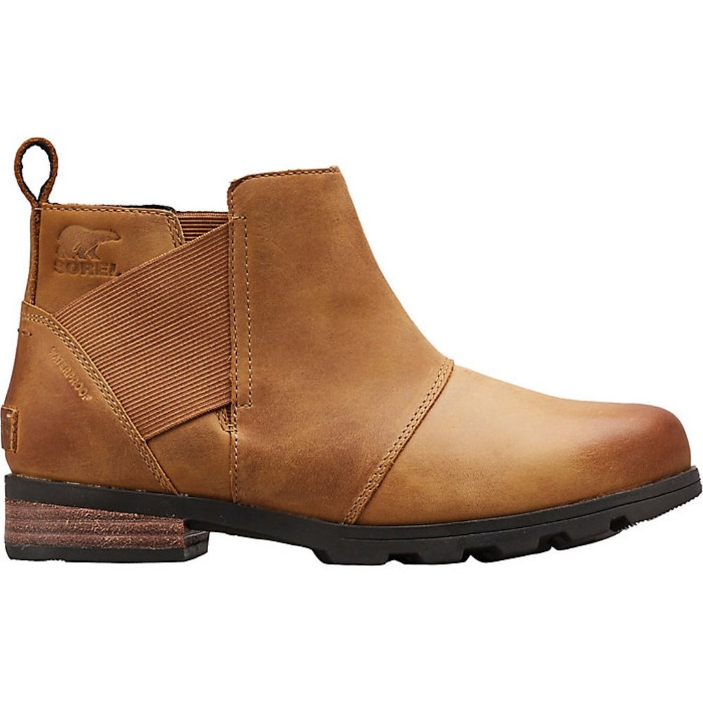 NEW Sorel Emelie Waterproof Chelsea Boot Camel Brown Women's 11 MSPR $150
